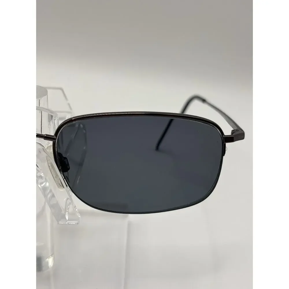 Duraflex DF2506 Gunmetal Rectangular Sunglasses Memory Metal